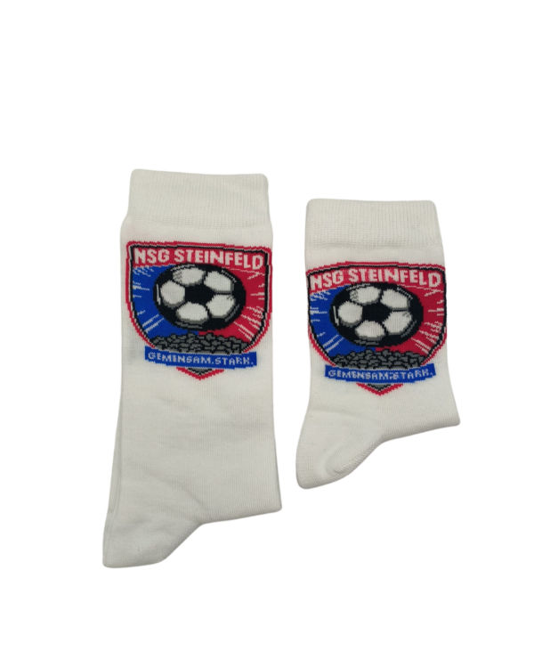 Socken weiss mit Wappen – Bild 2