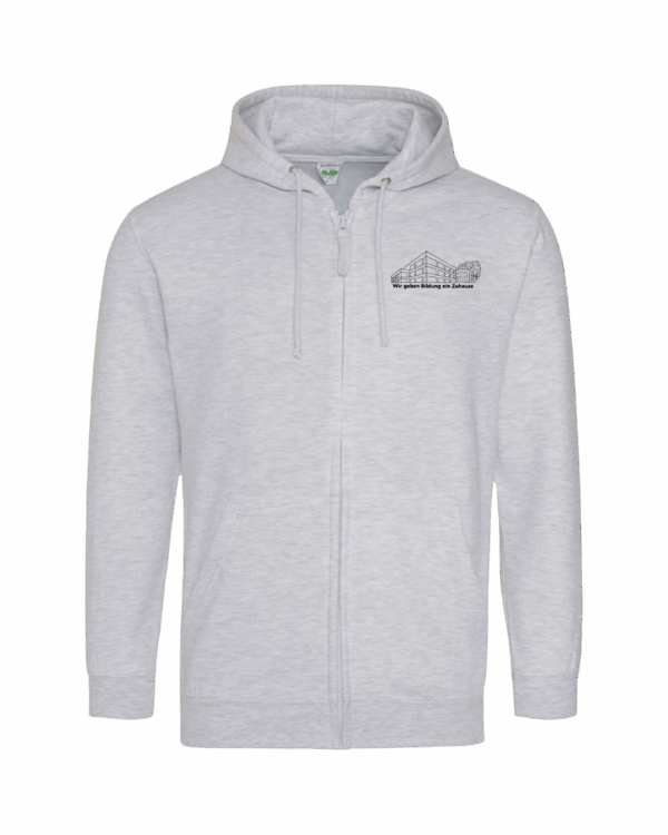 Zip-Hoodie grau unisex