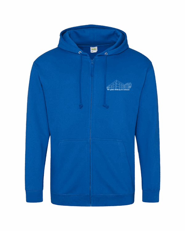 Zip-Hoodie königsblau unisex